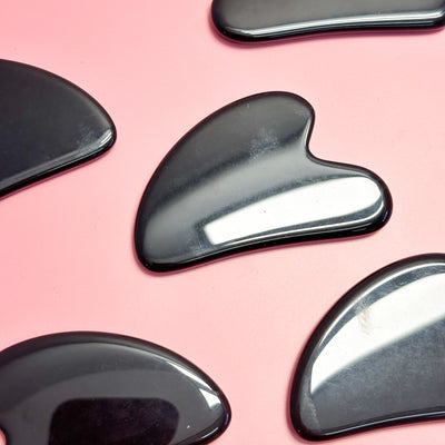 Black Obsidan Gua Sha Facial Massager