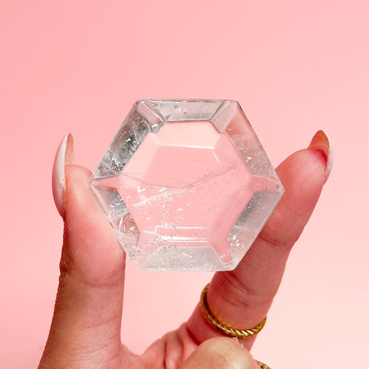 Clear Quartz Hexagon