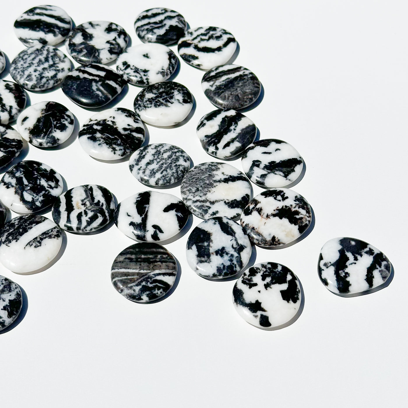 Zebra Jasper Mini Flat Stone