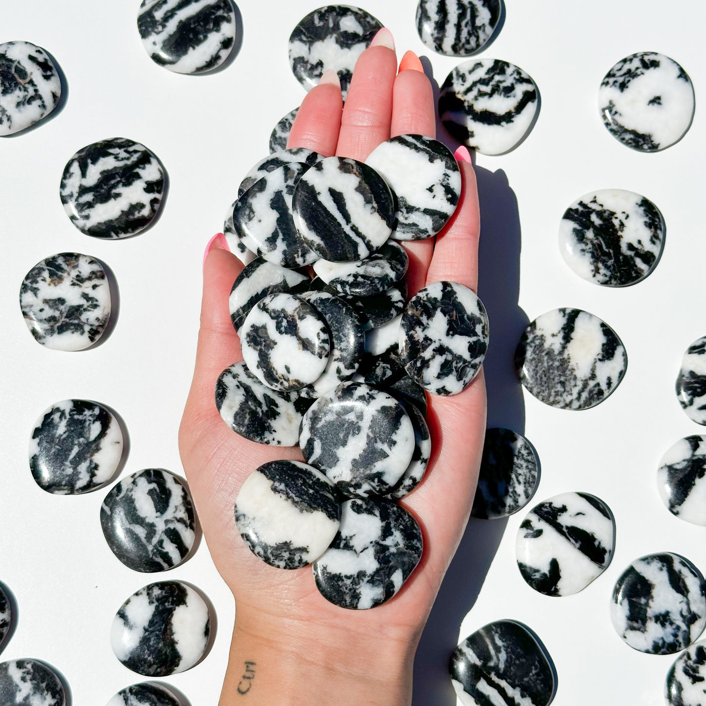 Zebra Jasper Mini Flat Stone