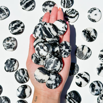 Zebra Jasper Mini Flat Stone