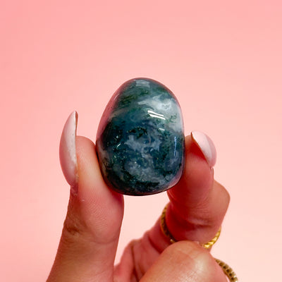 Moss Agate Tumble