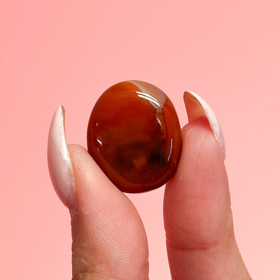 Carnelian Flat Stone - MINI