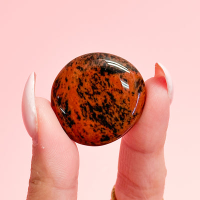 Mahogany Obsidian Mini Flat Stone