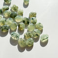 Load image into Gallery viewer, Prehnite with Epidote Mini Flat Tumble - With Caves
