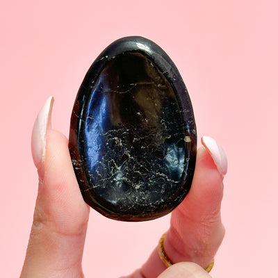 Black Tourmaline Worry Stone