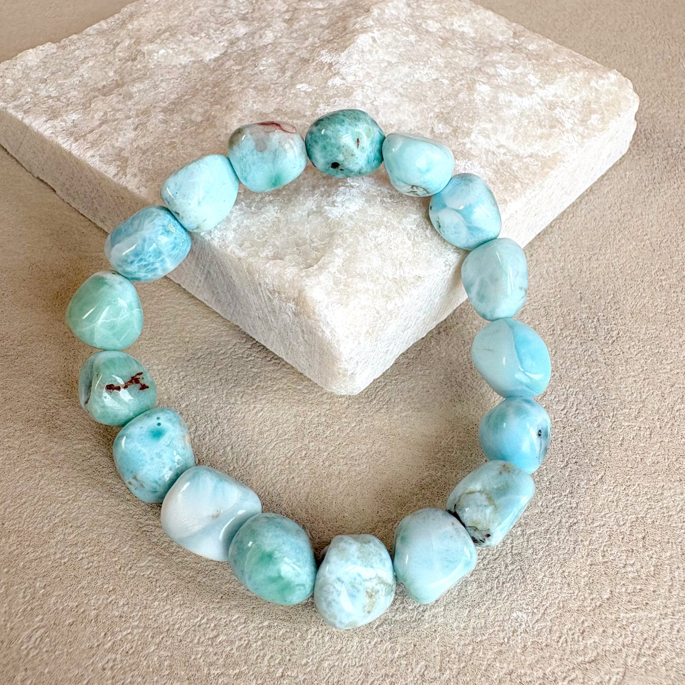 Larimar Tumbled Bracelet