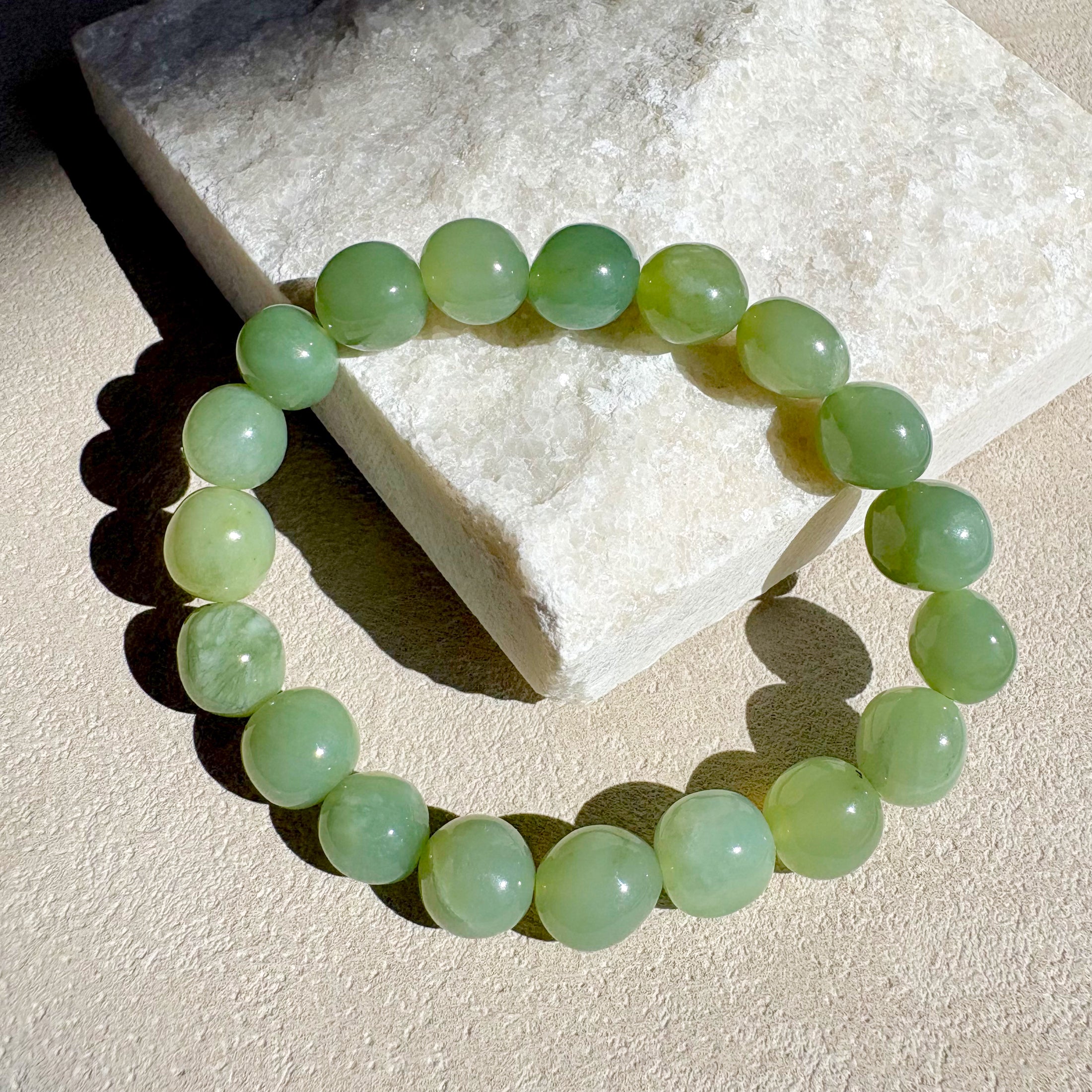 Jade Tumbled Bracelet