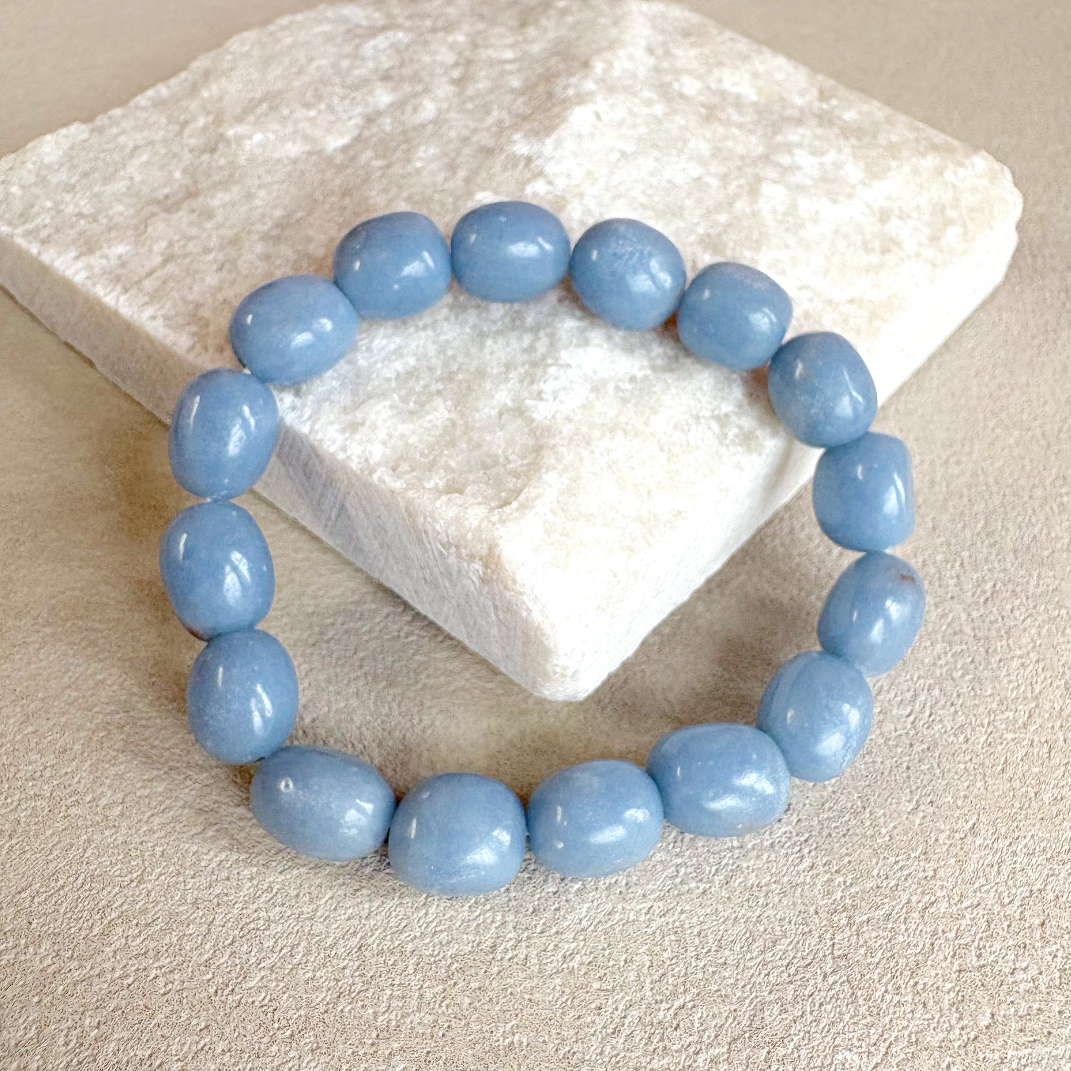 Angelite Tumlbed Bracelet