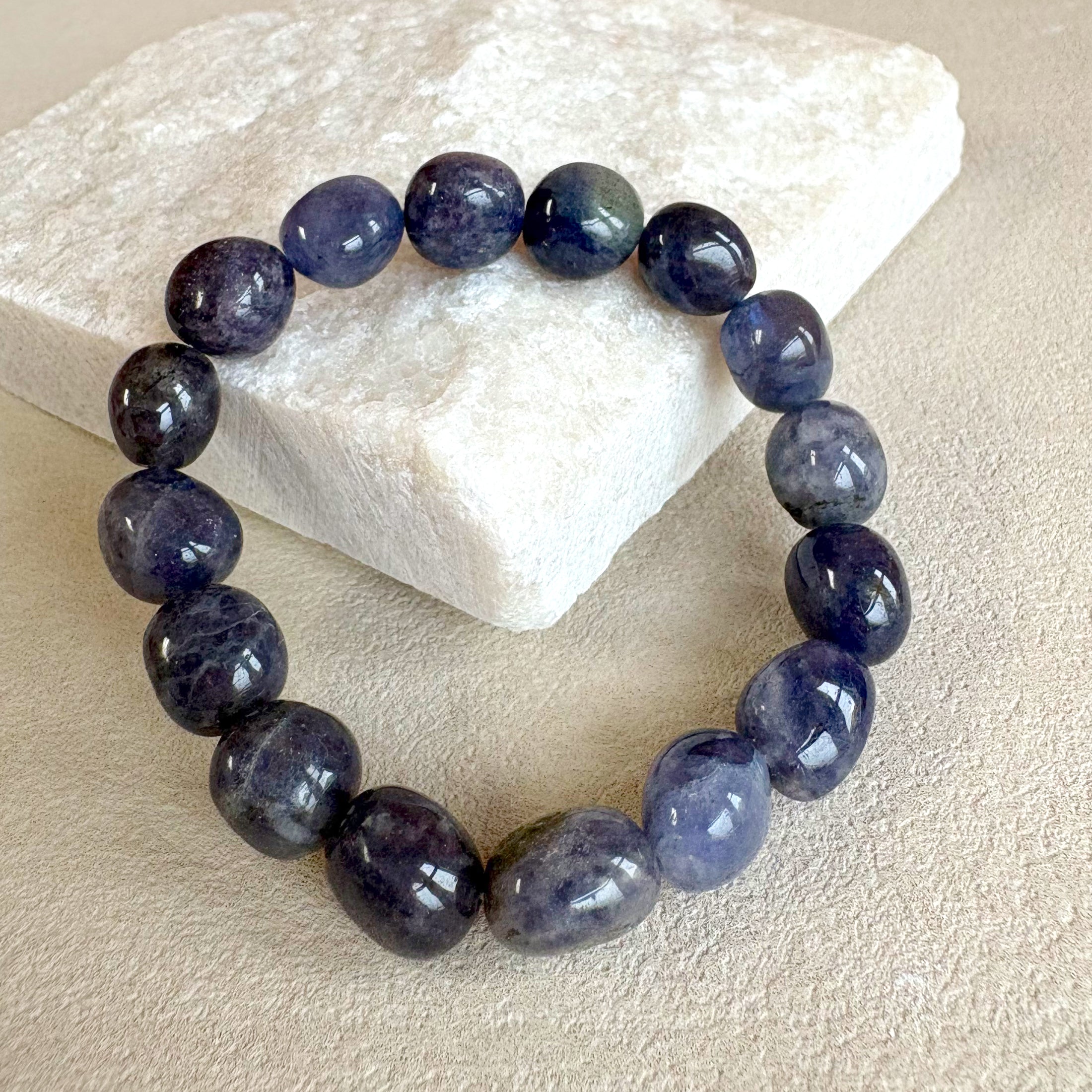 Iolite Tumbled Bracelet